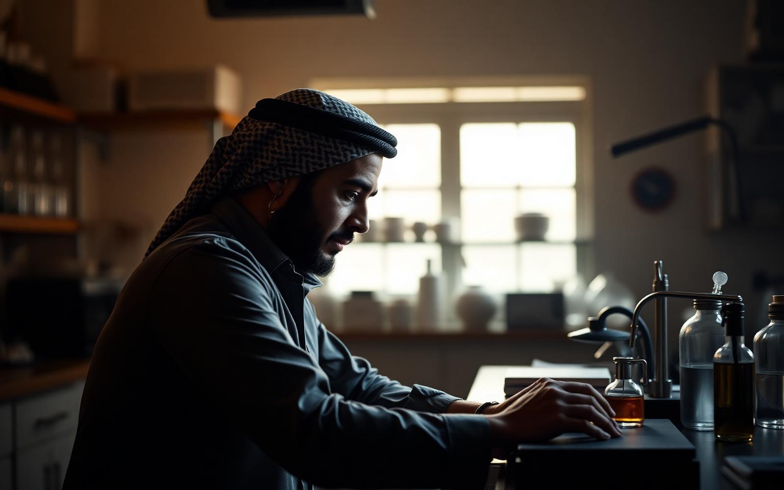 صورة طبيعية للمدرّب أثناء العمل